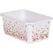 Teacher Created Resources® Small Confetti Plastic Storage Bin, 3ct.